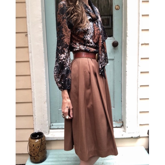 Dior Dresses & Skirts - 1980s Dior Vintage Wool Box Pleat Skirt